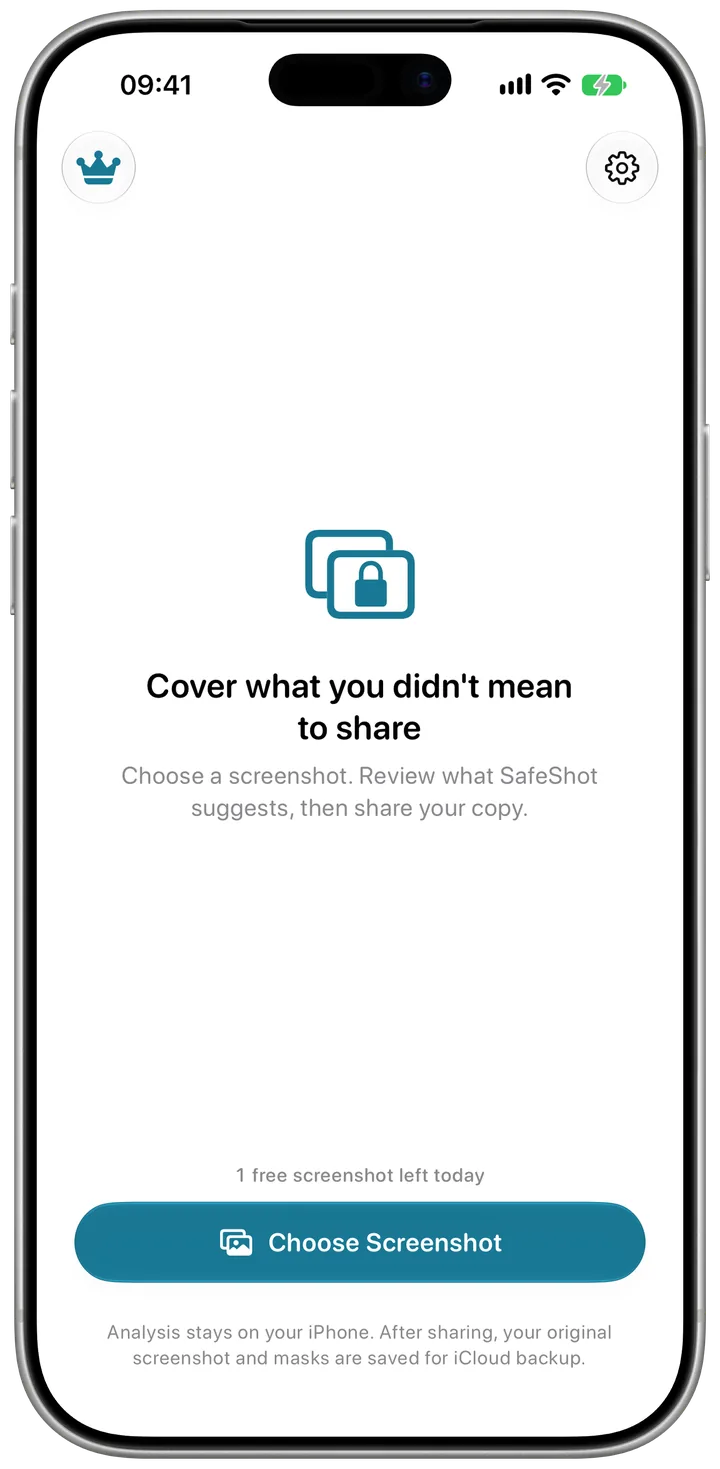 Home screen inside an iPhone frame