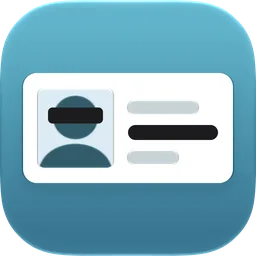 Default icon: white card on a teal gradient